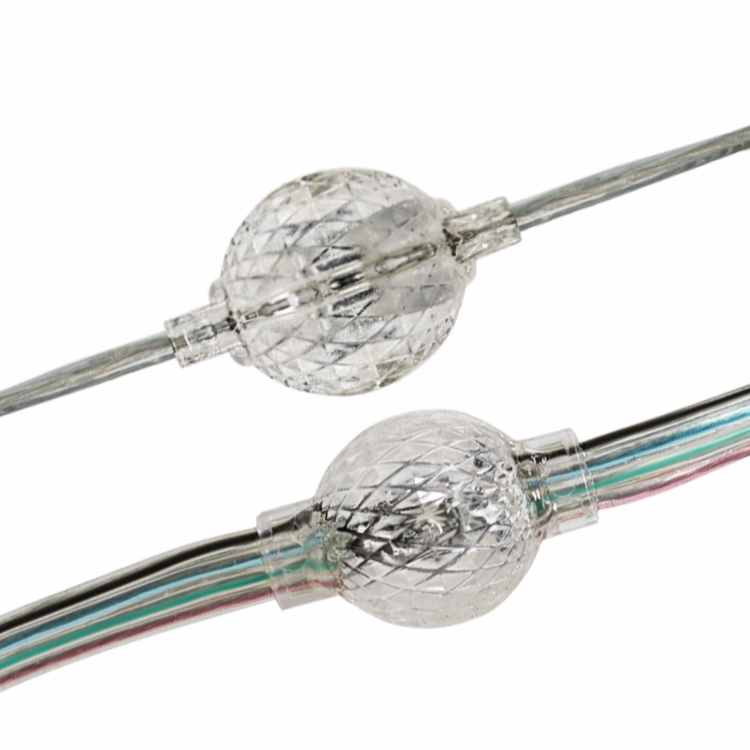 Lumière ponctuelle LED 3D à boule de pixels RVB de 25 mm | Module de pixels LED adressable à 360 ° DC12V WS2811 UCS1903